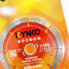 LƯỠI CẮT GẠCH ĐÁ KYNKO PHI Ø105MM 08 RĂNG KRSA04001