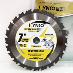 LƯỠI CƯA GỖ TCT 24 RĂNG Ø 180mm KYNKO WGZ180024P20