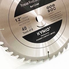 LƯỠI CƯA GỖ TCT 40 RĂNG Ø 300mm KYNKO WGZ300040PD25b24