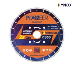 LƯỠI CẮT GẠCH ĐÁ 24 RĂNG PHI Ø350MM RSA14002