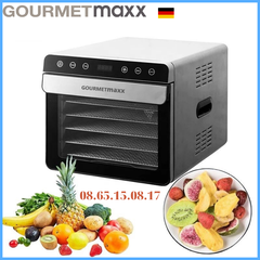 Máy sấy thực phẩm GOURMETMAXX 8 khay - Đèn UV diệt khuẩn, máy sấy bát