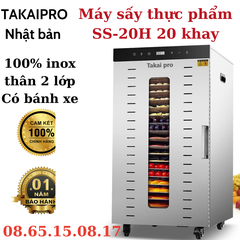Máy sấy thực phẩm TAKAIPRO 20 khay sấy - công nghệ Nhật Bản