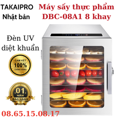 Máy sấy thực phẩm TAKAI PRO có đèn UV diệt khuẩn TKUV-08 Công nghệ Nhật Bản