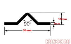 Ray V cửa cổng lùa -  dài 3m
