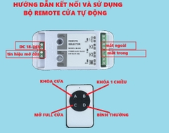 Bộ Remote cửa tự động - bộ điều khiển từ xa cửa tự động