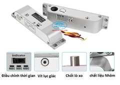 khóa chốt 12VDC gắn nổi cho cửa gỗ, cửa nhôm, cửa sắt