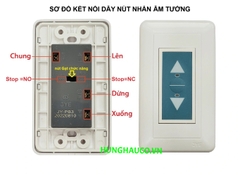 Nút nhấn âm tường điều khiển cửa cuốn - cửa cổng