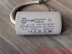 Tụ điện CBB60 20uF 450V cho motor cổng và motor cửa cuốn