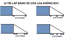 Bánh xe cổng trượt không ray 9BL (9 bánh lớn)