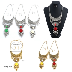 Mẫu vòng cổ biểu diễn, khăn chầu áo hầu mẫu 02