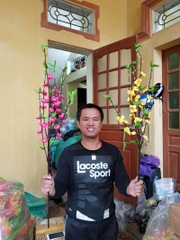 Cành hoa lụa 18