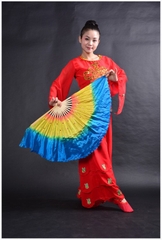 Quạt 3 màu tua xanh dương