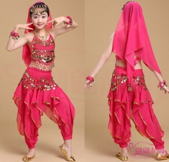 Váy múa Ấn độ trẻ em Quần khế - Áo yếm