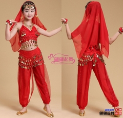 Váy múa Ấn độ trẻ em Quần 4 dây - Áo ngực