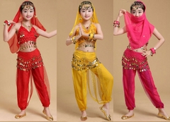 Váy múa Ấn độ trẻ em Quần 4 dây - Áo ngực
