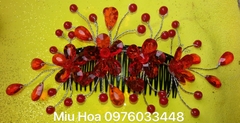 Mẫu cài đầu pha lê bợp tóc
