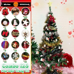 Cây Thông NOEL 126 Phụ Kiện 280 Cành 1m5 Trang Trí Giáng Sinh Cực Đẹp
