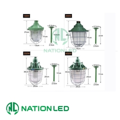Máng đèn chống nổ đui xoáy E27 - H15