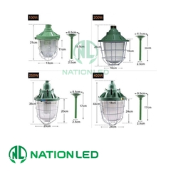 Máng đèn chống nổ đui xoáy E27 - H20