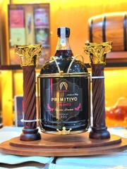 Rượu vang Primitivo Salento 3L + kệ gỗ