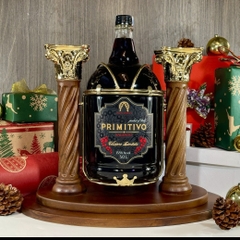 Rượu vang Primitivo Salento 3L + kệ gỗ
