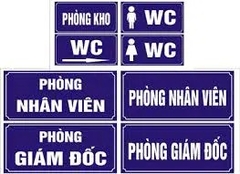 Biển phòng ban mica