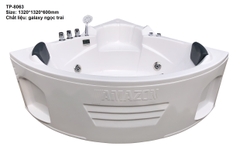 TP8063 - BỒN TẮM GÓC MASSAGER ĐÔI 2 GỐI 