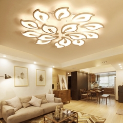 OT005 - 15 - Đèn pha lê ốp trần 15 cánh cao cấp đường kính 100cm