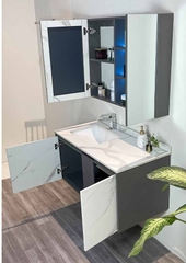 TỦ CHẬU NHỰA PLYWOOD MẶT ĐÁ CHỐNG XƯỚC CHẬU SỨ ÂM TC2058
