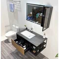TỦ CHẬU NHỰA MẶT ĐÁ CHỐNG XƯỚC CHẬU SỨ ÂM TC2061