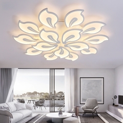 OT005 - 15 - Đèn pha lê ốp trần 15 cánh cao cấp đường kính 100cm