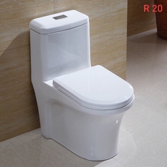 KA3987 - Bồn cầu liền khối nhỏ, sứ nung tráng men nano tuyết cao cấp