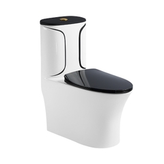 KA5640 - Bồn cầu liền khối trắng đen cao cấp