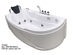TP8004 - BỒN TẮM MASSAGER HÌNH QUẢ XOÀI 1 GỐI 3 MẶT YẾM 