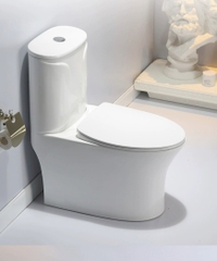 KA9833 - Bồn cầu liền khối sứ nung men nano tuyết cao cấp