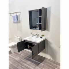 TC6947-60 - Tủ chậu nhựa PVC, mặt chậu sứ âm liền khối. kích thước 48x70cm