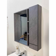 TC6947-60 - Tủ chậu nhựa PVC, mặt chậu sứ âm liền khối. kích thước 48x70cm