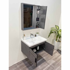 TC6947-60 - Tủ chậu nhựa PVC, mặt chậu sứ âm liền khối. kích thước 48x70cm
