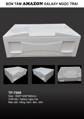 TP7009 - BỒN TẮM NGÂM HÌNH CHỮ NHẬT NGỌC TRAI GALAXY  