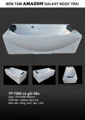 TP7060 - BỒN TẮM NGÂM HÌNH CHỮ NHẬT NGỌC TRAI GALAXY  