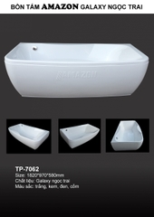 TP7062 - BỒN TẮM NGÂM HÌNH HẠT ĐẬU NGỌC TRAI GALAXY  
