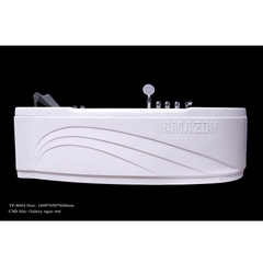 TP8004 - BỒN TẮM MASSAGER HÌNH QUẢ XOÀI 1 GỐI 3 MẶT YẾM 