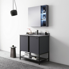 TỦ CHẬU INOX MẶT ĐÁ CHỐNG XƯỚC CHẬU SỨ ÂM TC2010