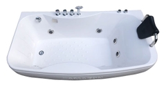 TP8007 - BỒN TẮM MASSAGER HÌNH HẠT ĐẬU 1 GỐI 3 MẶT YẾM 
