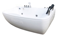 TP8007 - BỒN TẮM MASSAGER HÌNH HẠT ĐẬU 1 GỐI 3 MẶT YẾM 