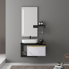 TỦ CHẬU NHỰA POLYWWOD MẶT ĐÁ CHỐNG XƯỚC CHẬU SỨ NỔI TC2039