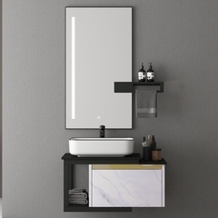 TỦ CHẬU NHỰA POLYWWOD MẶT ĐÁ CHỐNG XƯỚC CHẬU SỨ NỔI TC2039