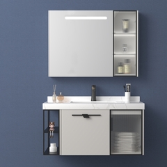 TỦ CHẬU NHỰA POLYWWOD MẶT ĐÁ CHỐNG XƯỚC CHẬU SỨ NỔI TC2042