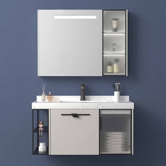 KANAX05 - Combo trọn bộ phòng tắm, bồn cầu trứng, tủ chậu nhựa cao cấp, sen cây bàn phím...