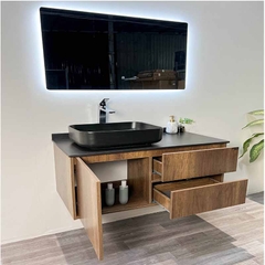 TỦ CHẬU NHỰA PLYWOOD MẶT ĐÁ CHỐNG XƯỚC CHẬU SỨ NỔI TC2046